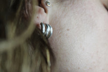 Load image into Gallery viewer, Triple hoop earrings, Sterling silver multiple hoops