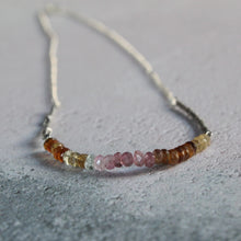 Load image into Gallery viewer, Tourmaline necklace, October birthstone necklace