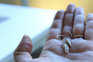 Cardamom sterling silver earrings, Nature inspired earrings, Dangle earrings , Gift for cooks