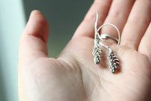 Load image into Gallery viewer, Succulent earrings, Sterling silver plant earrings , Organic Jewelry, Succulent Jewelry