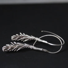 Load image into Gallery viewer, Succulent earrings, Sterling silver plant earrings , Organic Jewelry, Succulent Jewelry