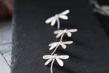 Load image into Gallery viewer, Sterling silver dragonfly earrings, Insect jewelry, Gift for her