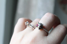 Load image into Gallery viewer, Garnet  Buffalo ring, Gemstone ring, Animal ring , Boho gothic ring, Birthstone jewelry,