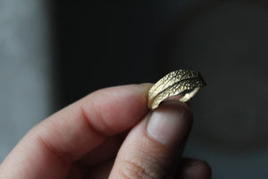 Alternative engagement ring , 14k gold leaf ring,  Leaf wedding ring,  Gift for girlfriend