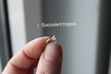 Load image into Gallery viewer, Tragus jewelry, Sterling silver tragus, Tragus hoop, Helix earring, Cartilage earrings