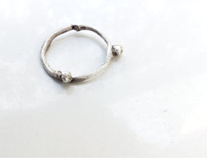 Sterling silver branch  ring,Nature inspired ring,Simple twig ring,Elvish ring