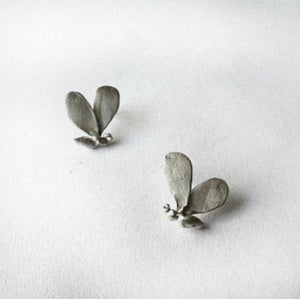 Bee stud earrings, Sterling silver Insect earring, Animal jewelry, Gift for friend