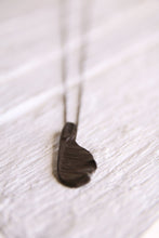 Load image into Gallery viewer, Oxidized Sterling silver maple seed pendant ,Sycamore seed jewelry, Botanical jewelry