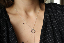 Load image into Gallery viewer, Lariat necklace, Sterling silver Y necklace