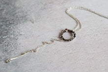 Load image into Gallery viewer, Lariat necklace, Sterling silver Y necklace